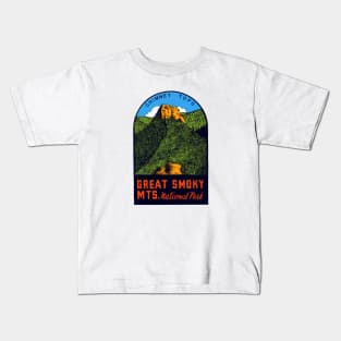 1960s Great Smoky Mountains National Park Kids T-Shirt